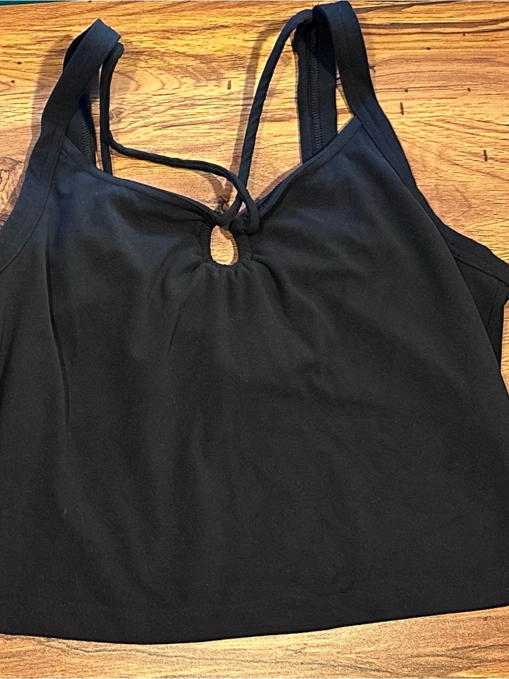 Women's Athleta Black Cinch front Tank Top